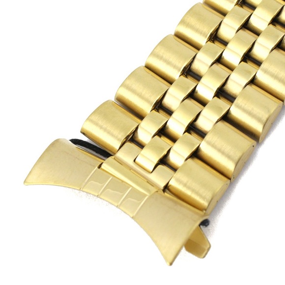 Hadley Roma Men’s Gold Watch Band Bracelet - Picture 5 of 6